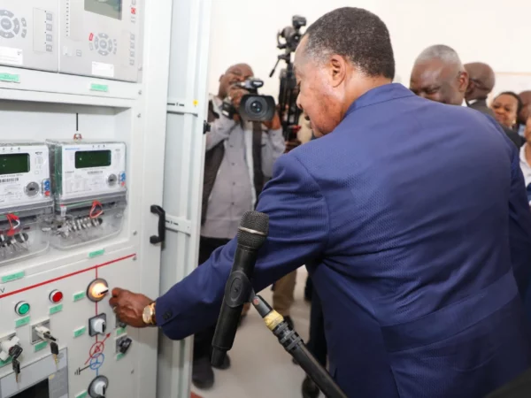 Le président Denis sassou Nguesso à Mossaka
