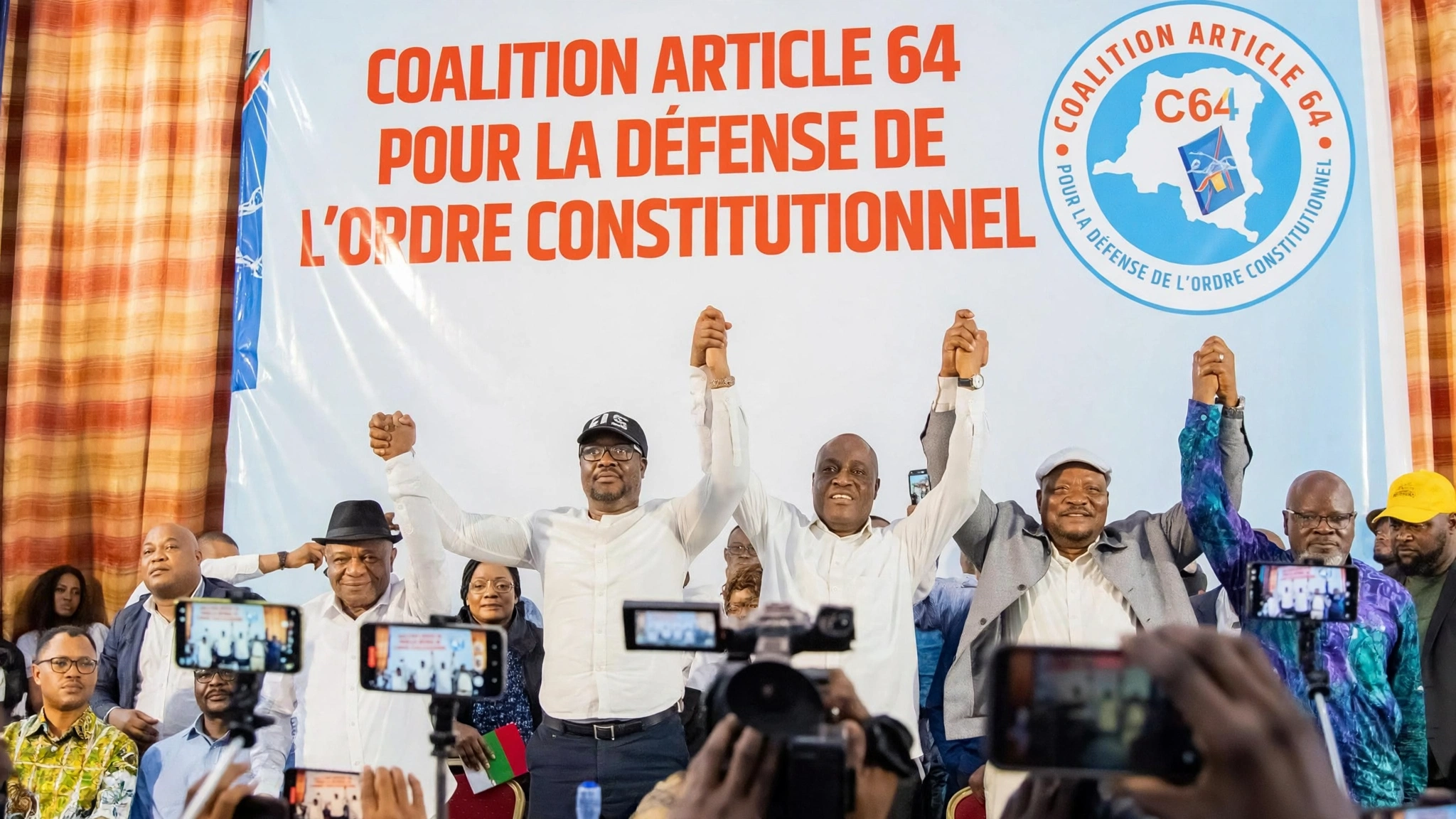Les leaders de la coalition C64 à Kinshasa (07.2026)