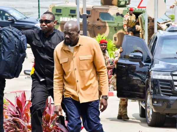 Mamadi Doumbouya à son retour le 14;08.2026 à Conakry