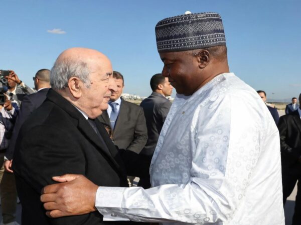 de g. à dr. le President Tebboune et le général Tiani (Alger 02.2026)