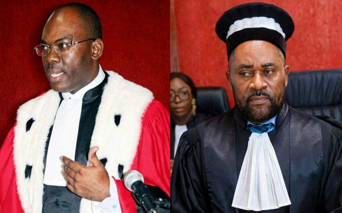 de g. à dr.Eddy Narcisse Minang et Bruno Obiang Mve