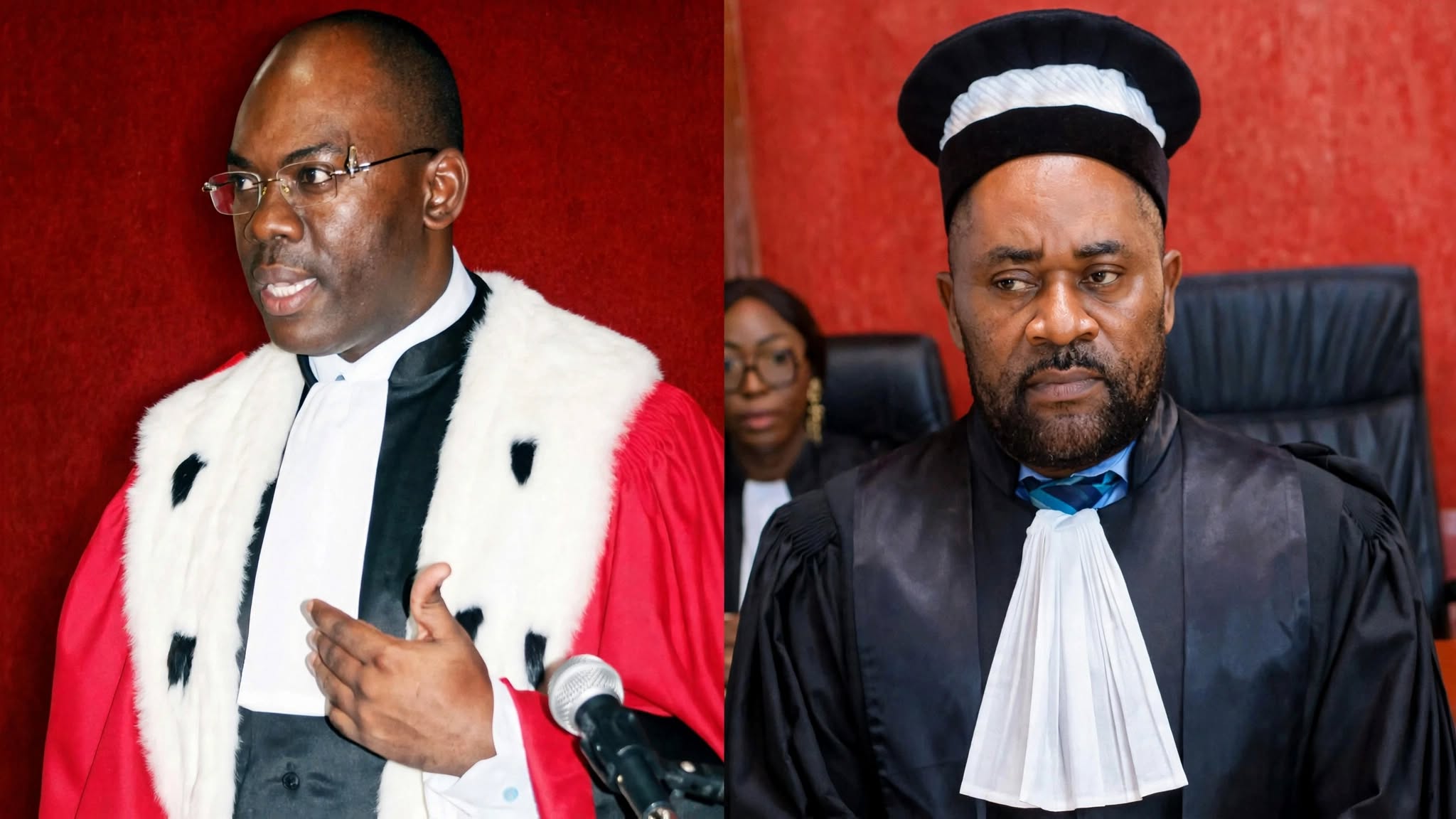 de g. à dr.Eddy Narcisse Minang et Bruno Obiang Mve