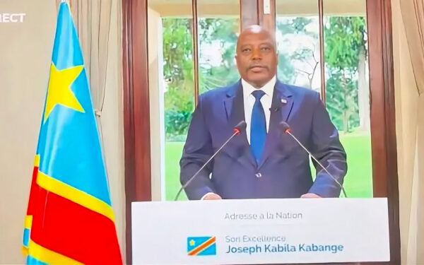 L'ancien Président Joseph Kabil Kabange lors de son discours le 09.10.2026