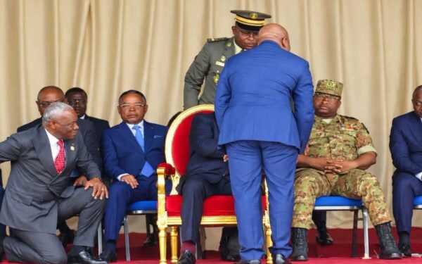 L'image du premier ministre Anatole Collinet Makosso et Président Denis sassou Nguesso -Brazzaville le 09.10.2026